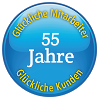 55 Jahre glueckliche Kunden und glueckliche Mitarbeiter